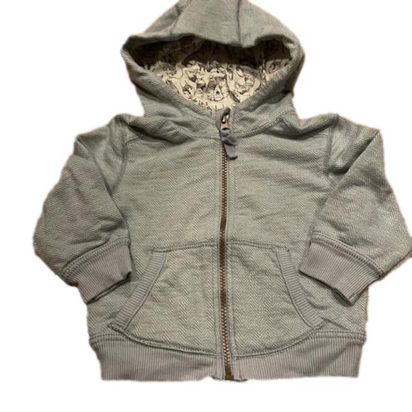 OSHKOSH B'GOSH 12 m zip up hoodie in good condition - Picture 1 of 4
